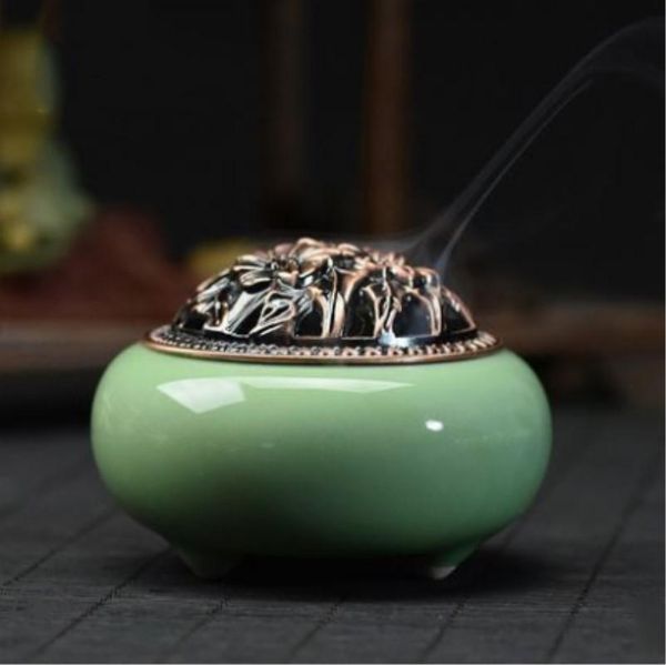 fragrance lamps small ceramic censer sandalwood dish incense burner indoor vaporizer
fragrance lamps small ceramic censer sandalwood dish incense burner indoor vaporizer