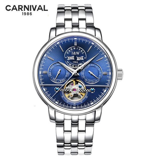 carnival perpetual calendar people sports clocks automatic steel seamless tournament with date day reloj, Slivery;brown
carnival perpetual calendar people sports clocks automatic steel seamless tournament with date day reloj, Slivery;brown