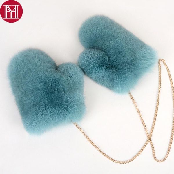 five fingers gloves winter warm outdoor women real fur girls good quality luxury genuine mittens, Blue;gray
five fingers gloves winter warm outdoor women real fur girls good quality luxury genuine mittens, Blue;gray