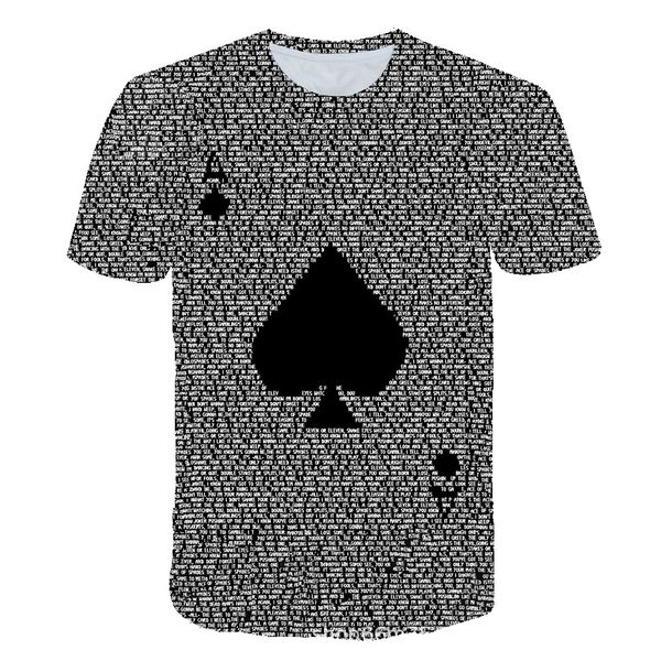 card pattern men 3d print t-shirt graphic optical illusion short sleeve party streetwear punk & gothic round neck summer, White;black
card pattern men 3d print t-shirt graphic optical illusion short sleeve party streetwear punk & gothic round neck summer, White;black