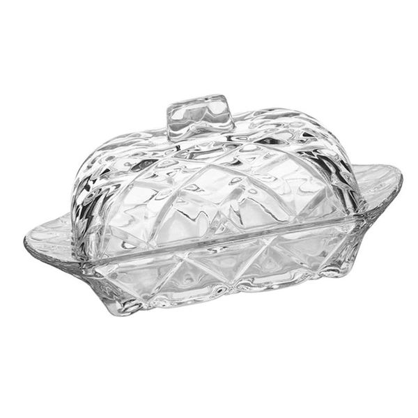 dishes & plates 1pc embossment glass butter box creative dustproof dish transparent
dishes & plates 1pc embossment glass butter box creative dustproof dish transparent