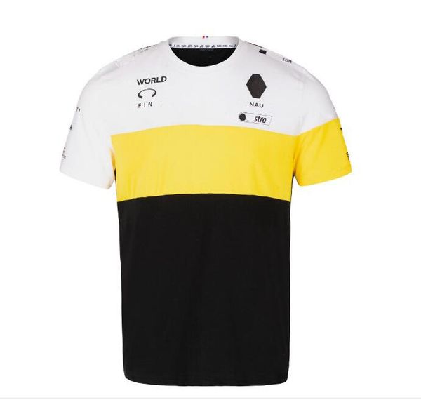 Formula One racing suit summer short-sleeved T-shirt car team overalls can be customized
Formula One racing suit summer short-sleeved T-shirt car team overalls can be customized