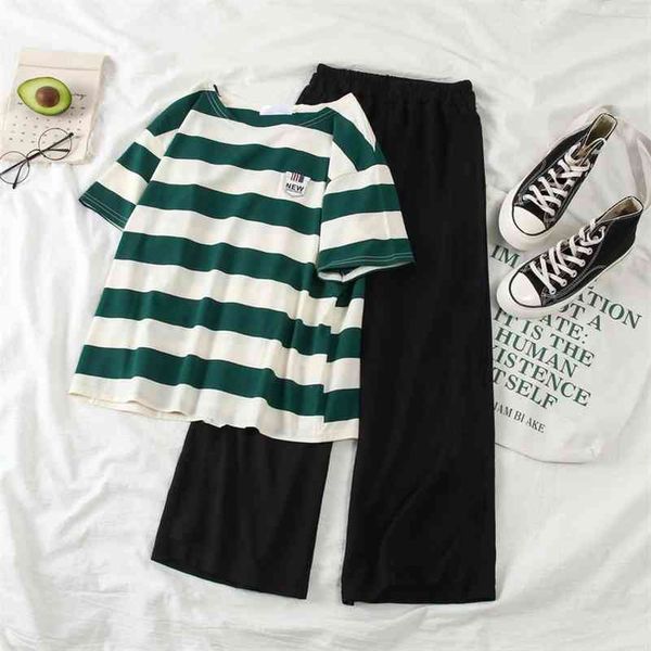 home suit pajamas for girls 2 pieces cotton set autumn women sleepwear long sleeve nightgown for female ladies pyjamas 210330, Black;red
home suit pajamas for girls 2 pieces cotton set autumn women sleepwear long sleeve nightgown for female ladies pyjamas 210330, Black;red