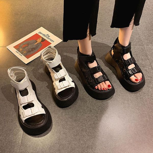 sandals creepers doubke buckle band gladiator women 2021 ins summer platform shoes woman thicken soled hook&loop sandalias mujer, Black
sandals creepers doubke buckle band gladiator women 2021 ins summer platform shoes woman thicken soled hook&loop sandalias mujer, Black