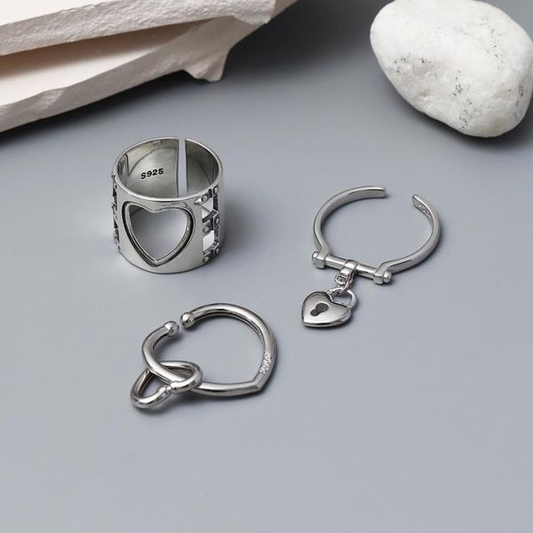 cluster rings morivovog 925 sterling silver openwork heart wide retro japan harajuku style for women minimalist jewelry bague, Golden;silver
cluster rings morivovog 925 sterling silver openwork heart wide retro japan harajuku style for women minimalist jewelry bague, Golden;silver