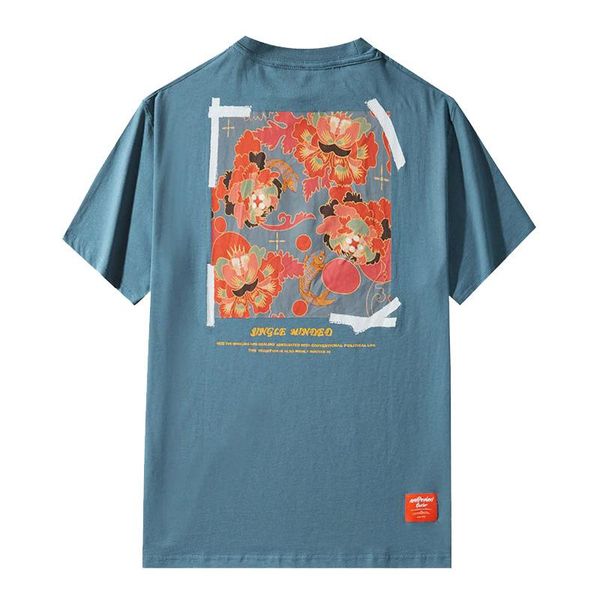 men's t-shirts summer tee red flower fish letter printed men short sleeve t-shirt harajuku streetwear hip hop fashion cotton loose t sh, White;black
men's t-shirts summer tee red flower fish letter printed men short sleeve t-shirt harajuku streetwear hip hop fashion cotton loose t sh, White;black