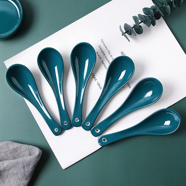 nordic simple ceramic small spoon household creative cute soup solid color spoons kitchen tableware supplies ld647
nordic simple ceramic small spoon household creative cute soup solid color spoons kitchen tableware supplies ld647