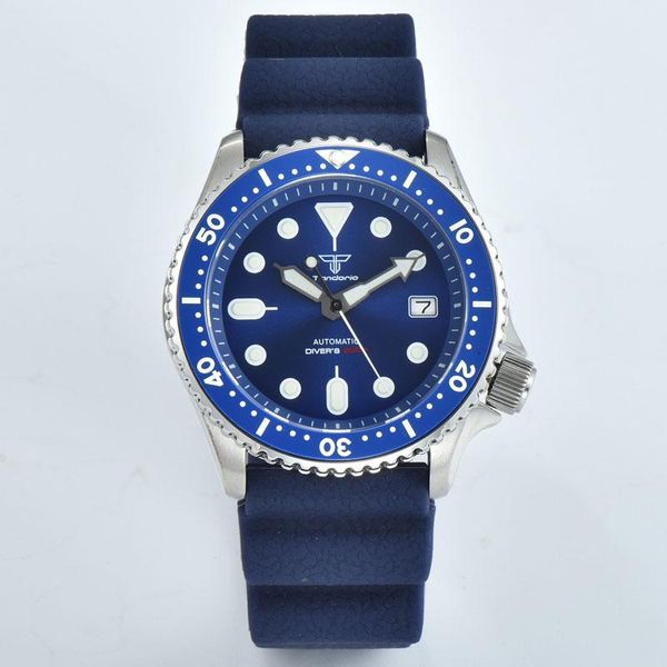 wristwatches tandorio 41mm automatic mechanical watch blue dial 200m waterproof nh35 movement luminous sapphire glass men wristwatch, Slivery;brown
wristwatches tandorio 41mm automatic mechanical watch blue dial 200m waterproof nh35 movement luminous sapphire glass men wristwatch, Slivery;brown