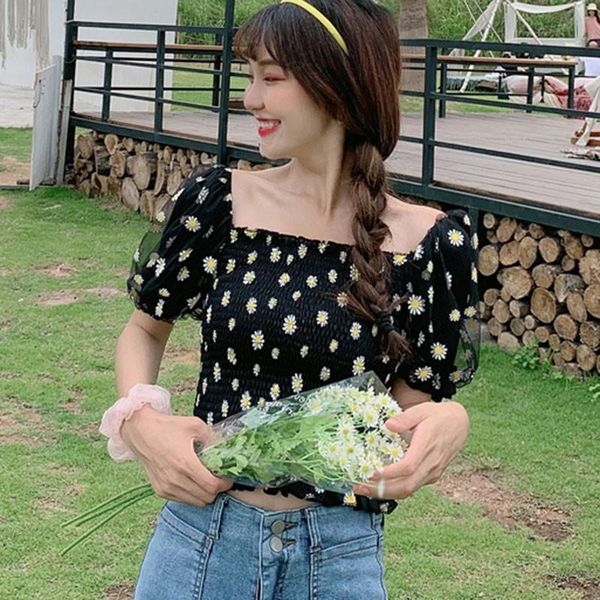 short puff sleeve ruched blouse female summer floral women's chiffon shirt mesh splicing off shoulder blouses & shirts, White
short puff sleeve ruched blouse female summer floral women's chiffon shirt mesh splicing off shoulder blouses & shirts, White