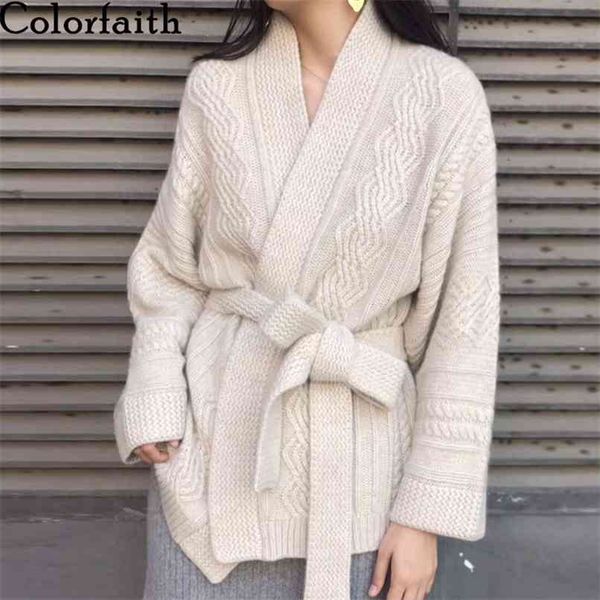 women's sweaters winter spring knitted cardigans sashes lace up korean style oversized swc1894 210427, White;black
women's sweaters winter spring knitted cardigans sashes lace up korean style oversized swc1894 210427, White;black