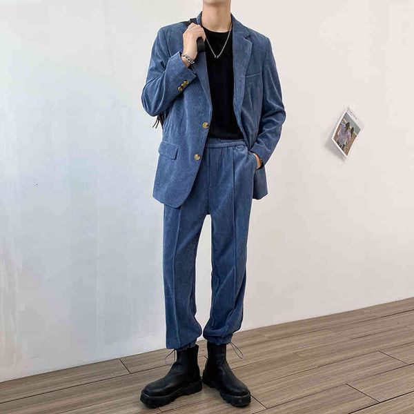 men's casual shirts autumn male thick jacket with velvet pants elastic waistband tights casual black khaki blazer blue 385u, White;black
men's casual shirts autumn male thick jacket with velvet pants elastic waistband tights casual black khaki blazer blue 385u, White;black