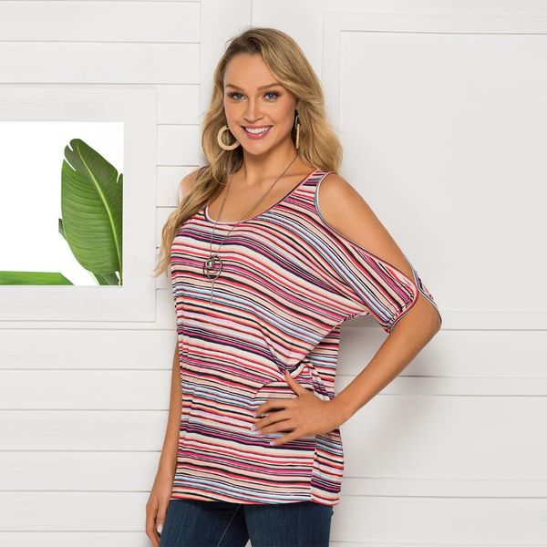 women's t-shirt summer 2021 plus size mujer striped graphic tee vintage loose waist woman tshirts feminina short sleeve shirts for wome, White
women's t-shirt summer 2021 plus size mujer striped graphic tee vintage loose waist woman tshirts feminina short sleeve shirts for wome, White