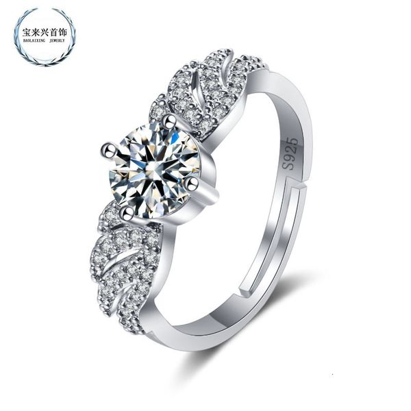 ring live angel wings group set with mossan stone drill opening female index finger tail, Silver
ring live angel wings group set with mossan stone drill opening female index finger tail, Silver