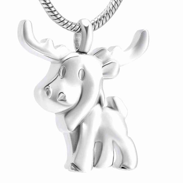 stainless steel sika deer pendant necklace cute animal cremation memorial pendant jewelry keepsake, Silver
stainless steel sika deer pendant necklace cute animal cremation memorial pendant jewelry keepsake, Silver