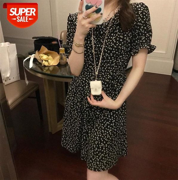 new/black floral lace collar small halter dress korean retro sweet girl thin skirt #si8t, Black;gray
new/black floral lace collar small halter dress korean retro sweet girl thin skirt #si8t, Black;gray
