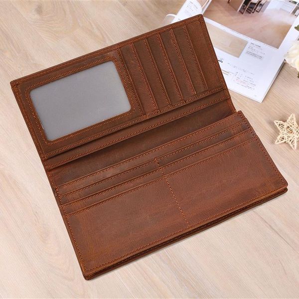 luufan genuine leather long wallet men's wallets male coin purse vintage style classic card holder portomonee, Red;black
luufan genuine leather long wallet men's wallets male coin purse vintage style classic card holder portomonee, Red;black