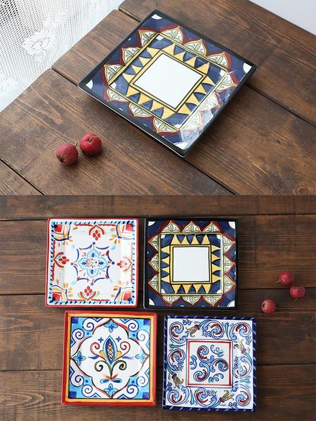 dishes & plates square hand painted flower ceramic plate fruit salad dessert steak japanese cuisine kitchen storage decorative tableware
dishes & plates square hand painted flower ceramic plate fruit salad dessert steak japanese cuisine kitchen storage decorative tableware
