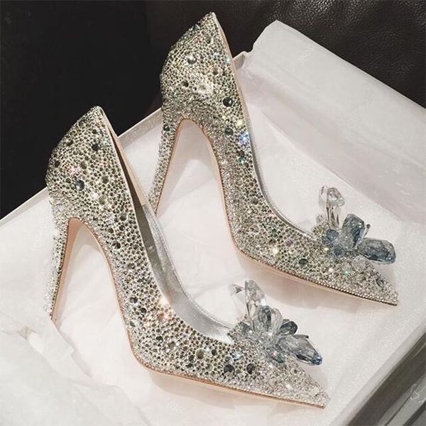 fashion week celebrity grade cinderella crystal shoes bridal rhinestone wedding with flower woman thin high heels dress, Black
fashion week celebrity grade cinderella crystal shoes bridal rhinestone wedding with flower woman thin high heels dress, Black