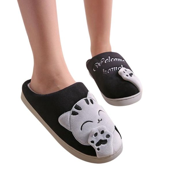 slippers b-women /men couple shoes winter home cartoon cat non-slip warm indoors bedroom floor, Black
slippers b-women /men couple shoes winter home cartoon cat non-slip warm indoors bedroom floor, Black