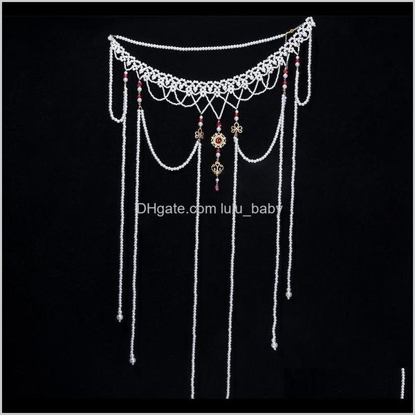 belly chains body jewelry drop delivery 2021 handmade chain womens antique long tassel pearl tang style flat collar waist ru skirt po access, Silver
belly chains body jewelry drop delivery 2021 handmade chain womens antique long tassel pearl tang style flat collar waist ru skirt po access, Silver