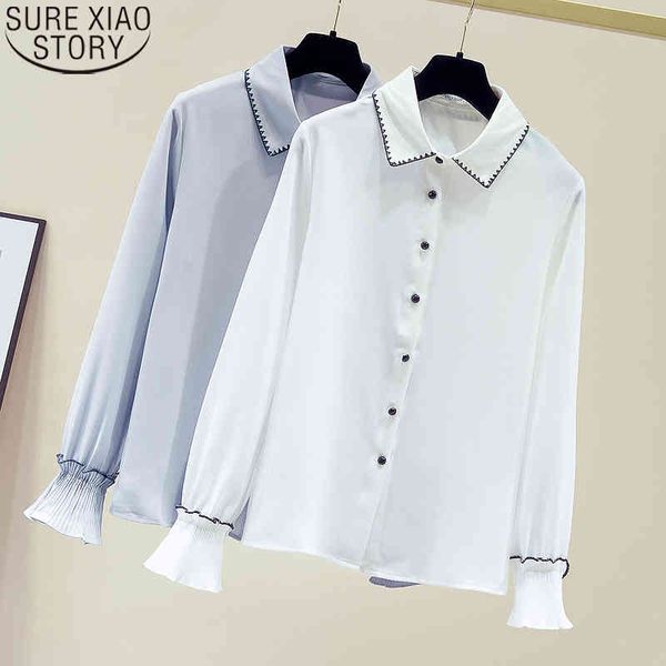 korean fashion office lady polo collar clothing loose chiffon elegant women long sleeve shirt and blouse 11225 210417, White
korean fashion office lady polo collar clothing loose chiffon elegant women long sleeve shirt and blouse 11225 210417, White