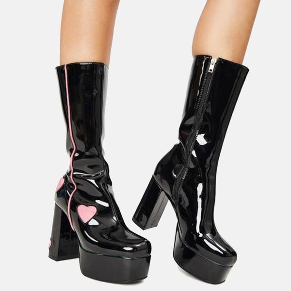 boots doratasia elegant women zipper solid high heel platform med calf design luxury casual comfy trendy shoes, Black
boots doratasia elegant women zipper solid high heel platform med calf design luxury casual comfy trendy shoes, Black