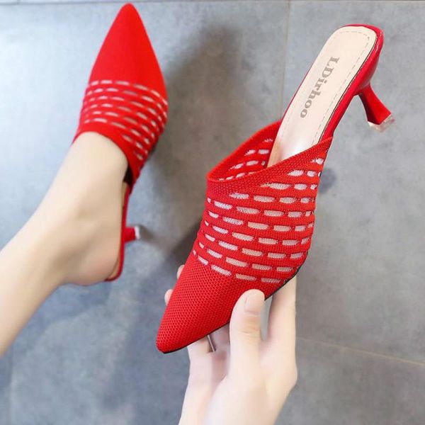 dress shoes knit women pointed woven high heels fashion stilettos mules loafer casual feminine sandalias, Black
dress shoes knit women pointed woven high heels fashion stilettos mules loafer casual feminine sandalias, Black