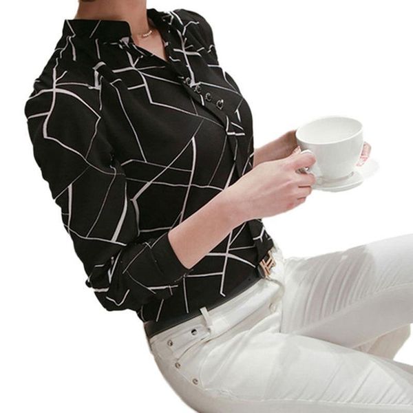 fashion womens shirt print chiffon blouse women long sleeve plus size stripe ol clothing blusas lady elegant h4, White
fashion womens shirt print chiffon blouse women long sleeve plus size stripe ol clothing blusas lady elegant h4, White