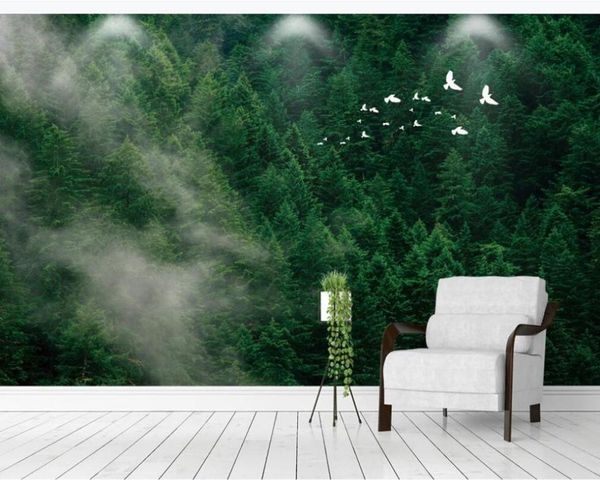 custom po mural wallpaper 3d fog pine jungle bird bedroom living room sofa background wall wallpapers
custom po mural wallpaper 3d fog pine jungle bird bedroom living room sofa background wall wallpapers