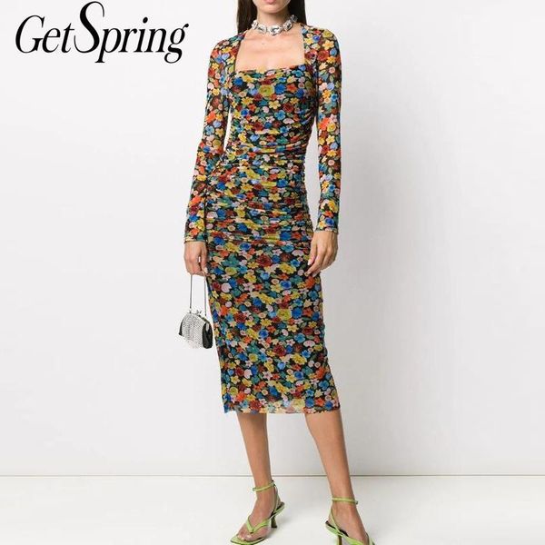 getspring women dress square collar long sleeve printing dresses vintage flowers spring autumn 2021 casual, Black;gray
getspring women dress square collar long sleeve printing dresses vintage flowers spring autumn 2021 casual, Black;gray