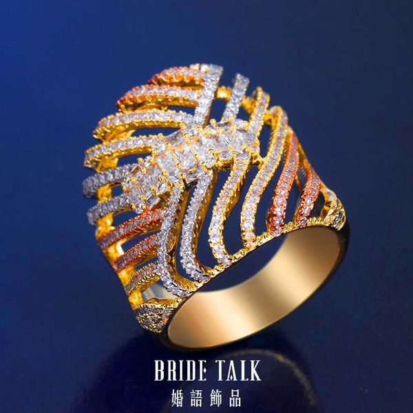 bridetalk luxury multicolor ring twisted line cubic zirconia for women cocktail party big rings jewelry sparkling bague femme, Slivery;golden
bridetalk luxury multicolor ring twisted line cubic zirconia for women cocktail party big rings jewelry sparkling bague femme, Slivery;golden