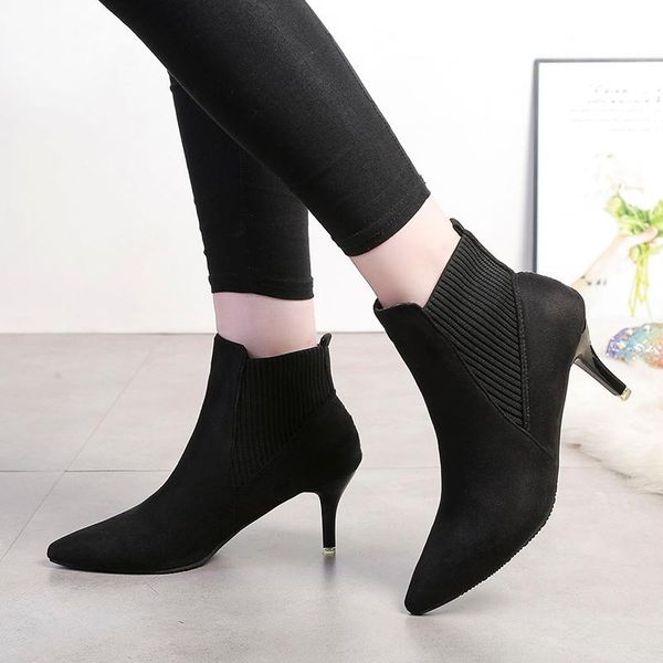 boots size 35-51 nice vogue women ankle autumn classic career shoes woman thin high heels ladies cotton pumps, Black
boots size 35-51 nice vogue women ankle autumn classic career shoes woman thin high heels ladies cotton pumps, Black