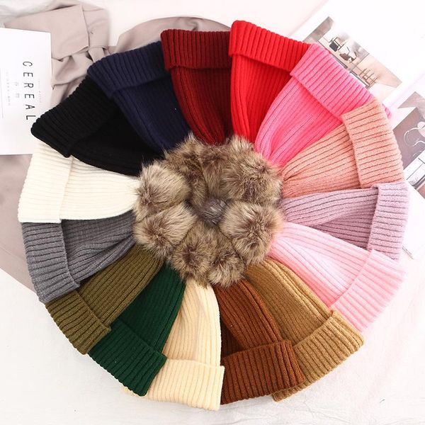 beanie/skull caps womens warm winter knit beanie solid color wool hats for mom casual fur ball pompom ski outdoor skullies beanies hat, Blue;gray
beanie/skull caps womens warm winter knit beanie solid color wool hats for mom casual fur ball pompom ski outdoor skullies beanies hat, Blue;gray