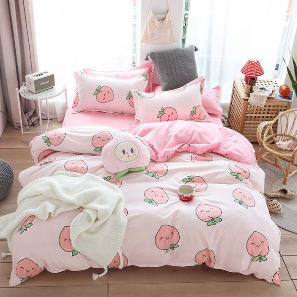 bedding sets cute pink peach printed girl boy kid bed cover set duvet child sheets pillowcases comforter 61066
bedding sets cute pink peach printed girl boy kid bed cover set duvet child sheets pillowcases comforter 61066
