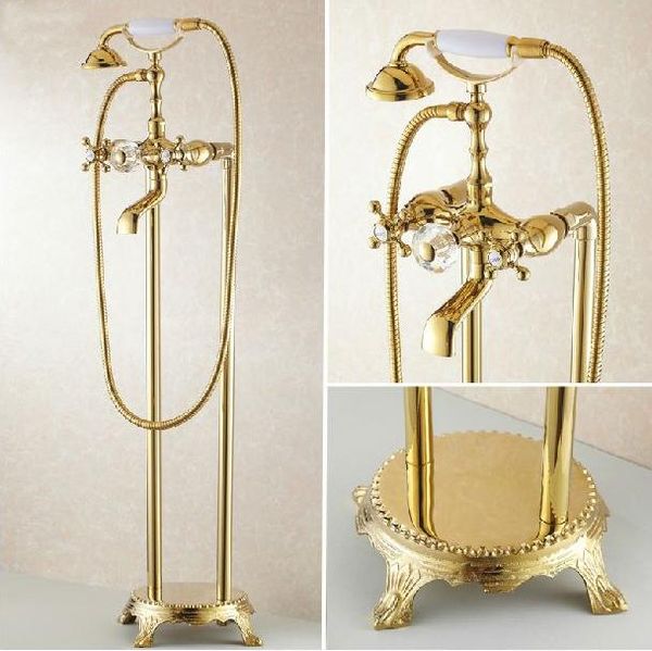 bathtub faucets bathroom gold floor stand telephone type bath shower mixer brass set luxury tap hj-5028k sets
bathtub faucets bathroom gold floor stand telephone type bath shower mixer brass set luxury tap hj-5028k sets