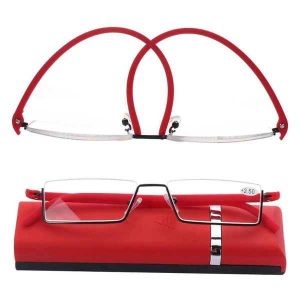 sunglasses 1pc reading glasses tr90 stainless steel half frame anti-reflective women men optical mirror presbyopia eyewear case, White;black
sunglasses 1pc reading glasses tr90 stainless steel half frame anti-reflective women men optical mirror presbyopia eyewear case, White;black