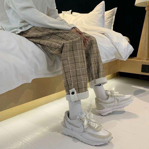 spring autumn plaid casual pants men's korean fashion loose straight harem harajuku streetwear ankle-length, Black
spring autumn plaid casual pants men's korean fashion loose straight harem harajuku streetwear ankle-length, Black