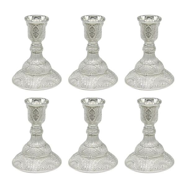 candle holders set of 6pcs gold taper with deluxe engraved design shabbat candlestick for 1 inch diameter candles
candle holders set of 6pcs gold taper with deluxe engraved design shabbat candlestick for 1 inch diameter candles