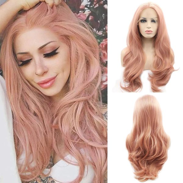 orange pink wig lace front wigs for women long wavy pink lace front wig middle part hair replacement wigs with baby hair, Black
orange pink wig lace front wigs for women long wavy pink lace front wig middle part hair replacement wigs with baby hair, Black
