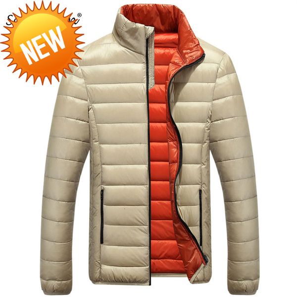 schinteon men down coat winter jacket outwear overcoat ultralight warm fashion stand collar travel pocketable portable, Black
schinteon men down coat winter jacket outwear overcoat ultralight warm fashion stand collar travel pocketable portable, Black