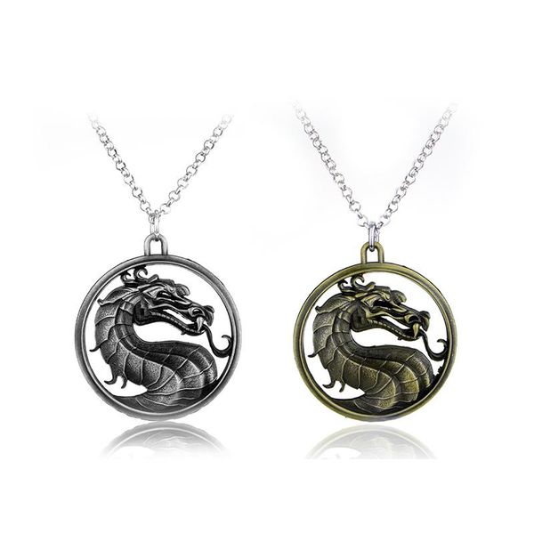 online game mortal kombat necklace vintage fighting games dragon pendant for men jane empire jewelry collares necklaces, Silver
online game mortal kombat necklace vintage fighting games dragon pendant for men jane empire jewelry collares necklaces, Silver