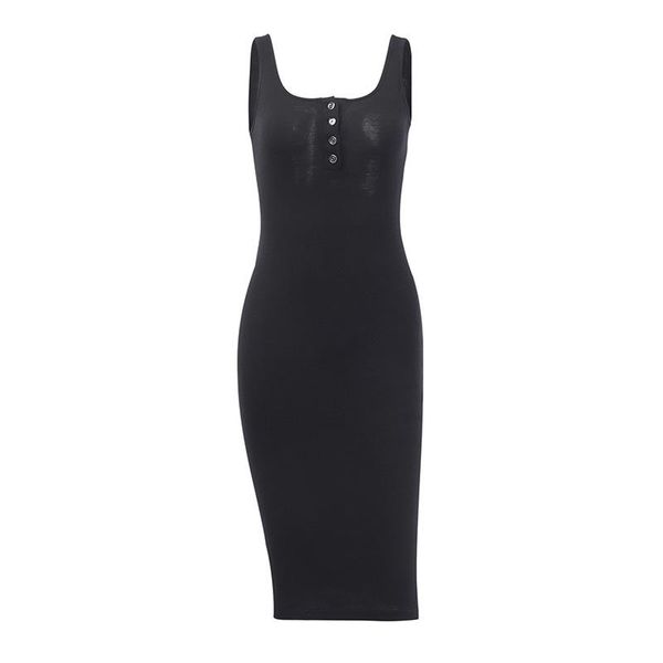 knee-length dress knitted elastic sleeveless bodycon elegant women 2021 summer v-neck button party slim dresses casual, Black;gray
knee-length dress knitted elastic sleeveless bodycon elegant women 2021 summer v-neck button party slim dresses casual, Black;gray