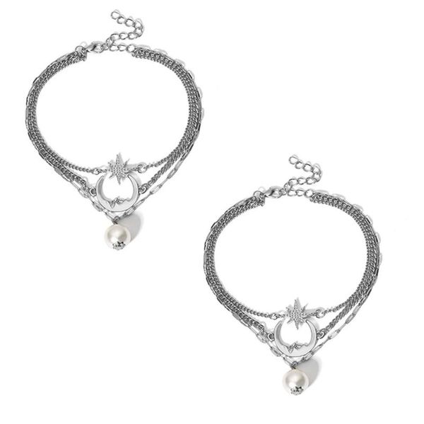 anklets 2pcs jewelry accessories pearl 3 layered moon star summer ankle bracelet beach women anklet bohemian, Red;blue
anklets 2pcs jewelry accessories pearl 3 layered moon star summer ankle bracelet beach women anklet bohemian, Red;blue