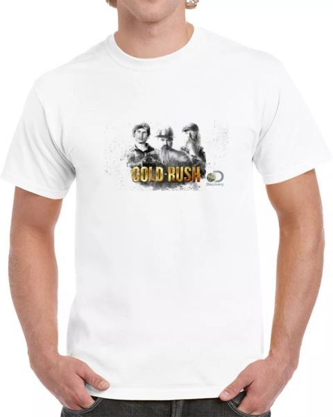 gold rush tv show fan prospectors reality t shirt, White;black 
gold rush tv show fan prospectors reality t shirt, White;black