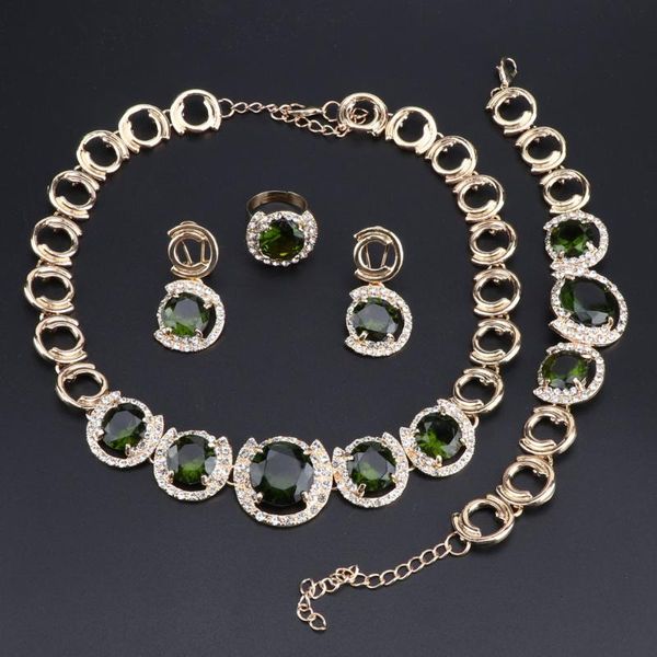earrings & necklace oeoeos gold color jewelry green cubic zirconia white crystal sets for women earrings/pendant/necklace/rings/bracelet, Silver
earrings & necklace oeoeos gold color jewelry green cubic zirconia white crystal sets for women earrings/pendant/necklace/rings/bracelet, Silver