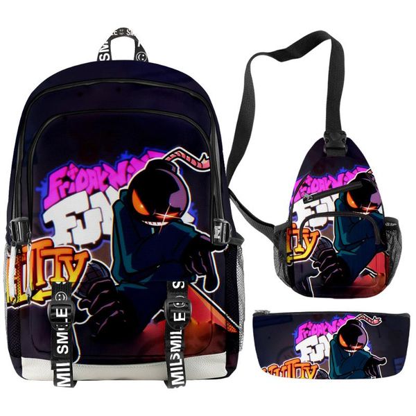 backpack 3pcs/set bags friday night funkin boys girls waterproof oxford cosplay schoolbag children cartoon travel laptop
backpack 3pcs/set bags friday night funkin boys girls waterproof oxford cosplay schoolbag children cartoon travel laptop