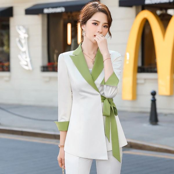 women's two piece pants izicfly fashion styles autumn white woman pant suit with bow belt korean ladies business blazer and trouser set
women's two piece pants izicfly fashion styles autumn white woman pant suit with bow belt korean ladies business blazer and trouser set