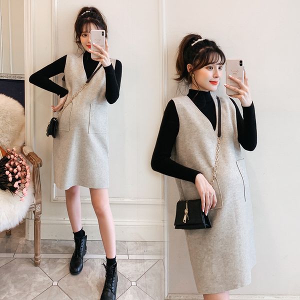 pregnancy maternity dresses long sleeved pregnant women autumn winter two-piece maternity clothes dress sweater woolen sundress, White
pregnancy maternity dresses long sleeved pregnant women autumn winter two-piece maternity clothes dress sweater woolen sundress, White