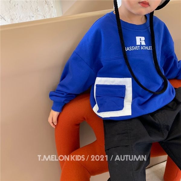 dear child, 2021 autumn boys' korean version contrast color pocket letter printed sweater 110-150 children, Black;white
dear child, 2021 autumn boys' korean version contrast color pocket letter printed sweater 110-150 children, Black;white