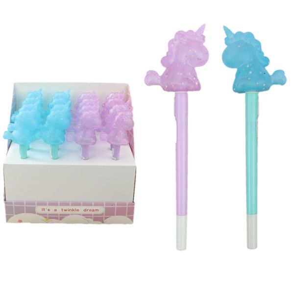 pen unicorn with light neutral cartoon decompression will light up student stationery examination signature
pen unicorn with light neutral cartoon decompression will light up student stationery examination signature